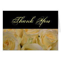 Yellow Roses Thank You Card