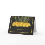Yellow Roses Will You Be My Bridesmaid? Card