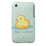 Yellow rubber duck with bubbles iPhone 3G/3GS Case casemate cases