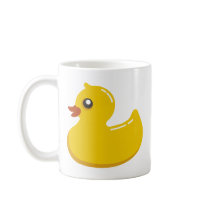 Yellow Rubber Duckie Graphic Art Coffee Mugs