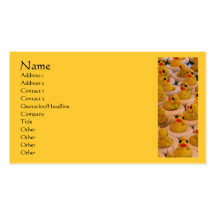 Yellow Rubber Ducks Funny Profile Business Card