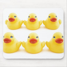Yellow Rubber Ducks Mouse Pads