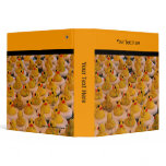 Yellow Rubber Ducks Personalized Binder