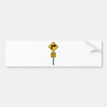 Yellow Sign Bumper Stickers