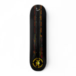 Yellow Skull With Trail Skateboards