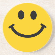 Yellow Smiley Face Coaster