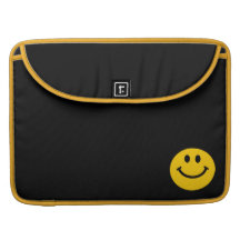 Yellow Smiley Face Sleeve For MacBook Pro