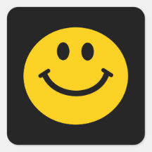 Yellow Smiley Face Sticker
