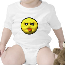Yellow smiley sticking out tounge tee shirt