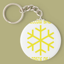 yellow snow has a taste of lemon keychains