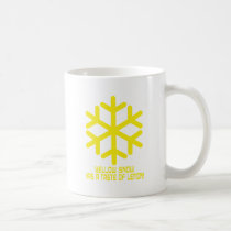 yellow snow has a taste of lemon mugs