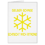 yellow snow icon card