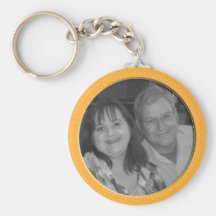 yellow speckels frame key chains