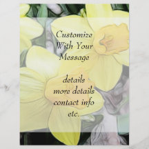 Yellow Spring Daffodils Flyer