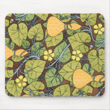 Yellow Squash and Blossoms Mouse Pads