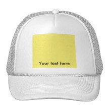 Yellow star pattern mesh hat