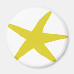 yellow starfish star fridge magnets