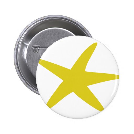 yellow starfish star pin