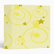 Yellow Stars 1.5" Binder