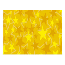 Yellow Stars Postcard