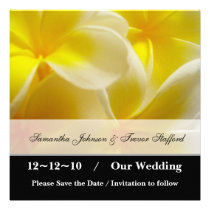Yellow Summer save the date invitations