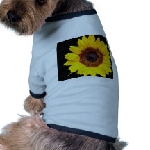 Yellow sunflower  flowers pet clothing
