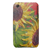 Yellow Sunflower iPhone 3 Case