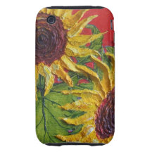 Yellow Sunflower iPhone 3 Case
