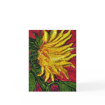 Yellow Sunflower Note Card