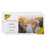 Yellow Sunflower Wedding Save the Date Photo Card photo cards