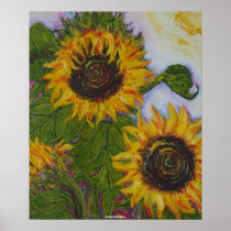 Yellow Sunflowers Fine Art Poster