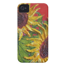 Yellow Sunflowers iPhone 4 Case
