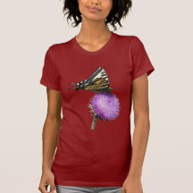 yellow swallowtail butterfly tee shirt