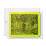 Yellow Swirl Maze invitations
