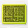 Yellow Swirl Maze Mouse Pad