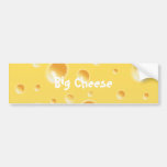 Yellow Swiss Cheese Texture Bumper Stickers