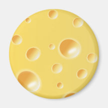 Yellow Swiss Cheese Texture Magnets