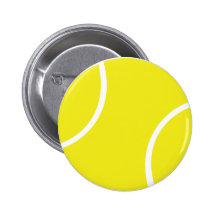 Yellow Tennis Ball Symbol Pins