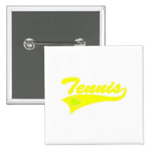 Yellow Tennis Button
