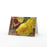 Yellow Thank You Roses cards