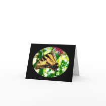 Yellow Tiger Swallowtail Butterfly Note Card