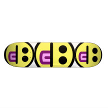 Yellow Tongue Out Smiley Face Skate Decks