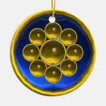 YELLOW TOPAZ,BLUE SAPPHIRE GEMSTONE MON CHRISTMAS TREE ORNAMENTS