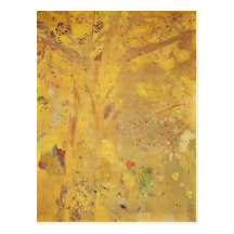Yellow Tree by Odilon Redon Post Card