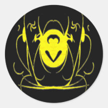 Yellow Tribal Sticker