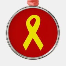 Yellow Troops Ribbon Ornament