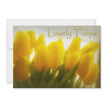 Yellow Tulip Party Invitations