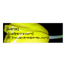 Yellow Tulip Profile Card Business Card