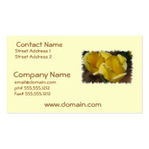 Yellow Tulips Business Card