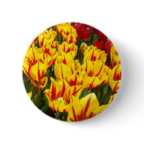 Yellow Tulips buttons Spring Tulip Flowers button